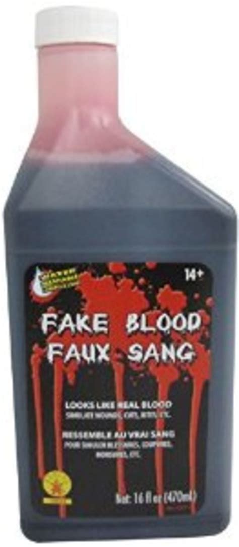 fake non clothing staining blood|washable non staining blood.